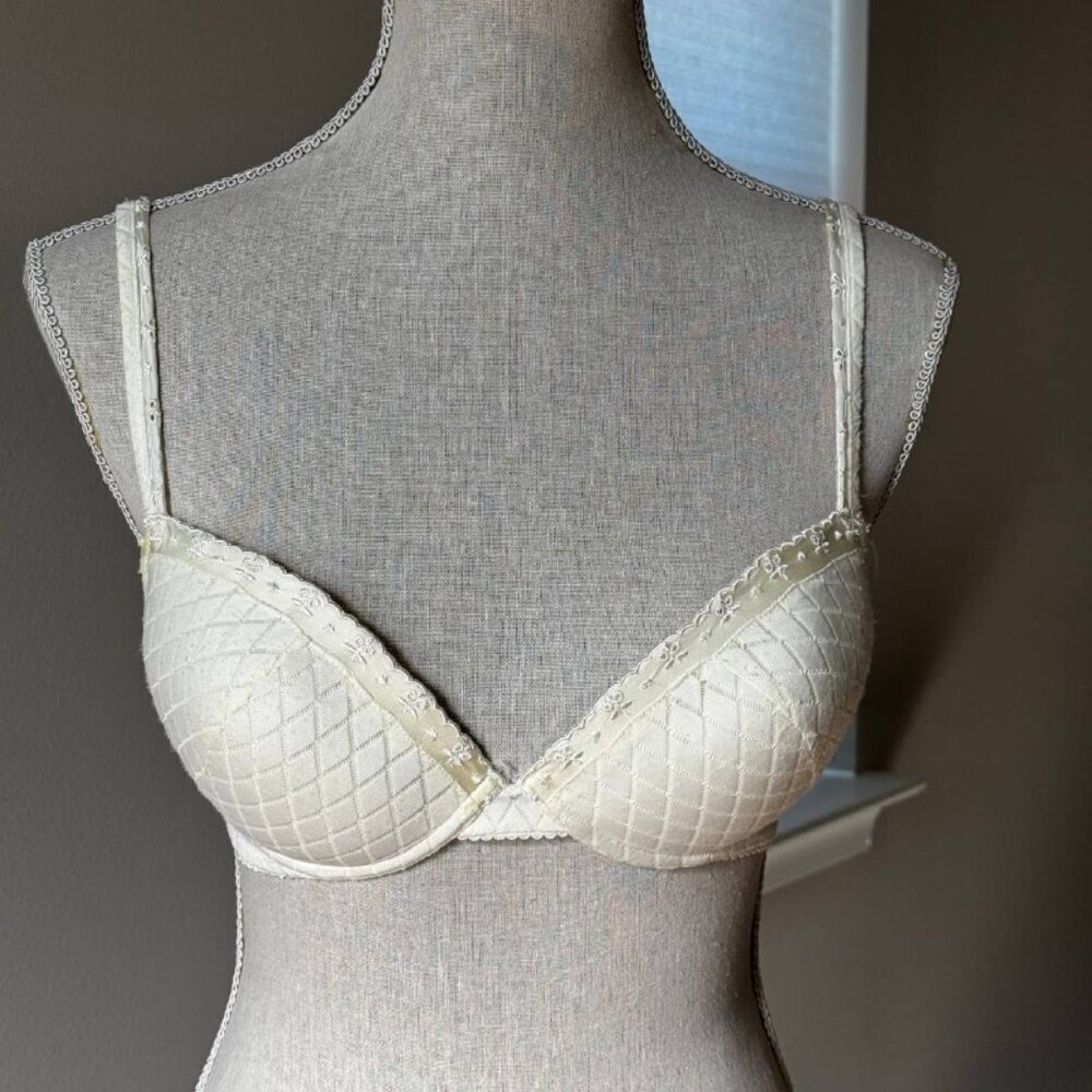 Cosabella Statement Ultra Push Up Wired Bra in White - Size 32D